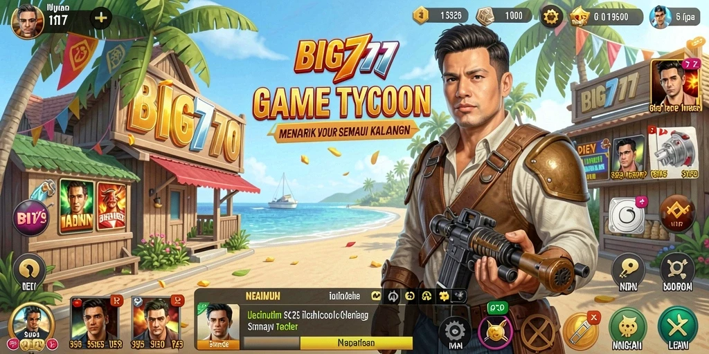 Tampilan gameplay BIG777 yang seru dalam mengelola bisnis.