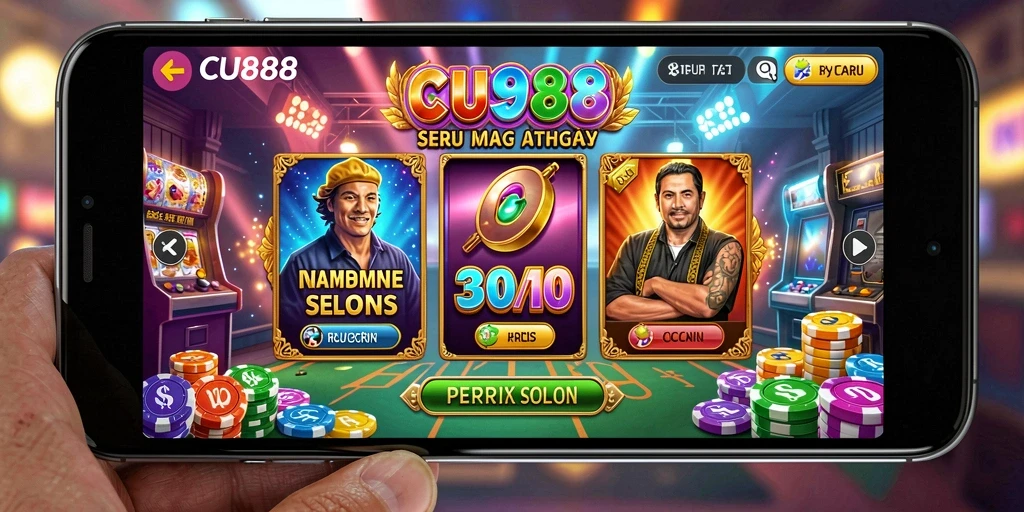 Tampilan gameplay CU888 yang menakjubkan dan interaktif.