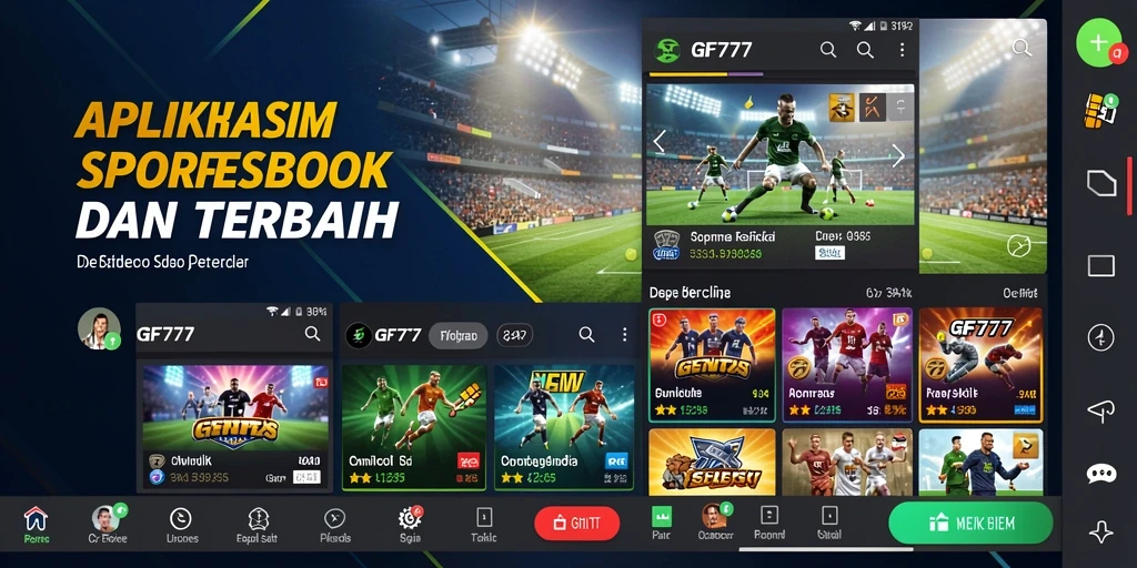 Screenshot GF777 menampilkan momen taruhan seru dalam Sportsbook.