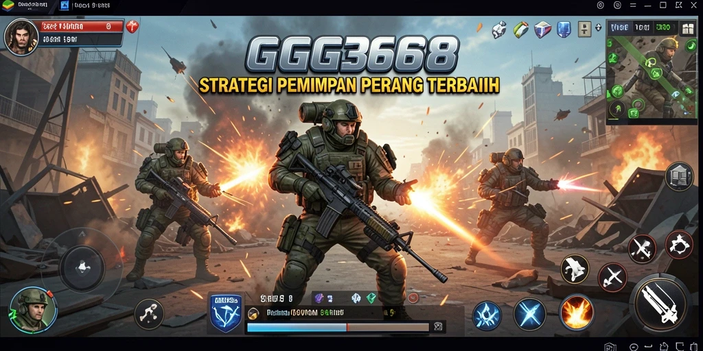 Screenshot GG368 menampilkan pertempuran strategis yang intens.