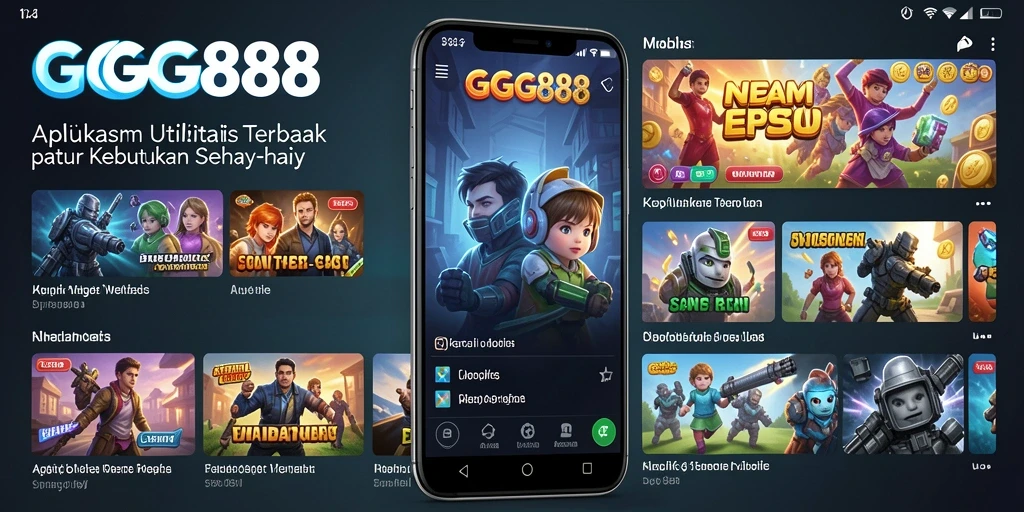 Tampilan intuitif GGG888 dengan berbagai fitur utilitas.