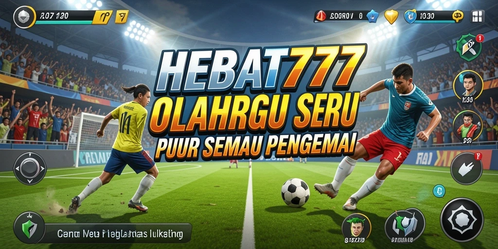 Tampilan gameplay menegangkan dalam HEBAT777 dengan suasana olahraga yang dinamis.