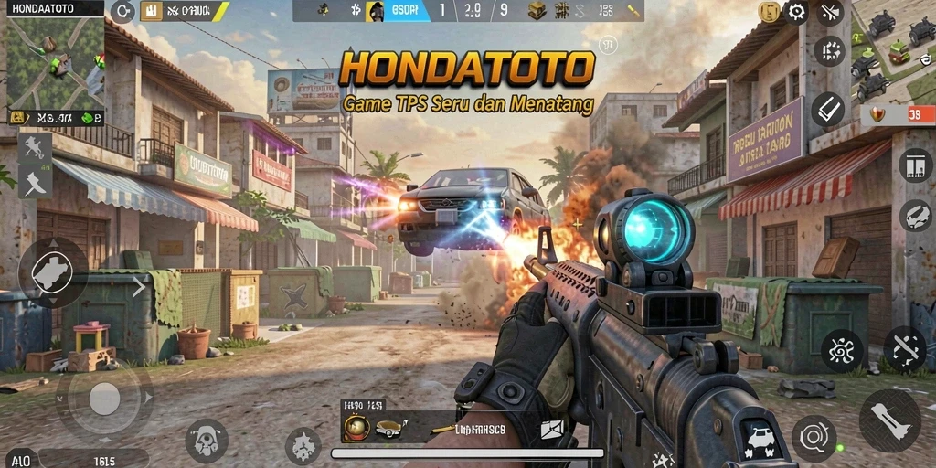 Gameplay HONDATOTO menampilkan pertempuran yang seru dan grafis menawan.
