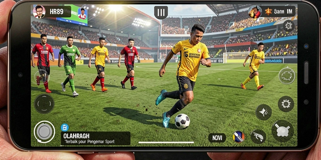 Tangkapan layar HR89 menampilkan aksi seru dalam pertandingan olahraga.
