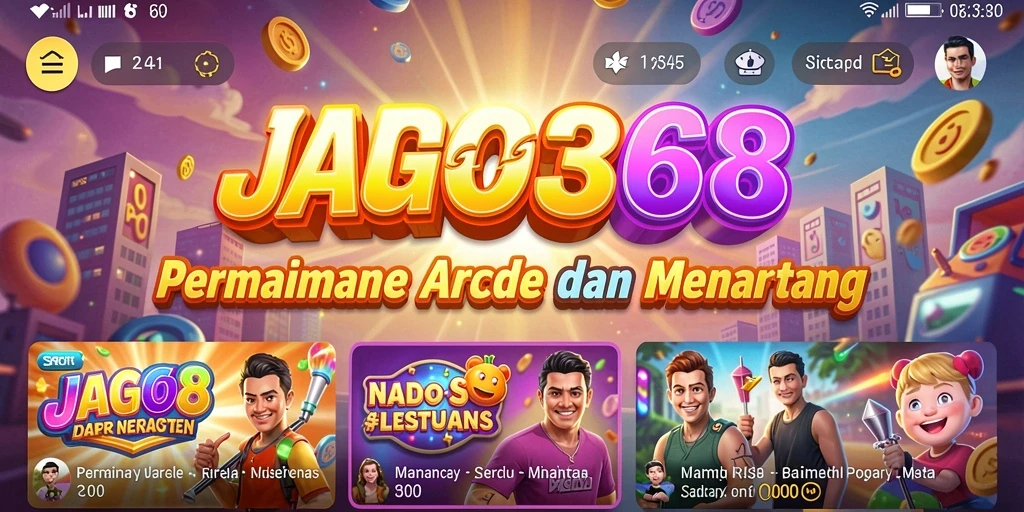Screenshot gameplay JAGO368 menampilkan aksi seru di dalam permainan Arcade.