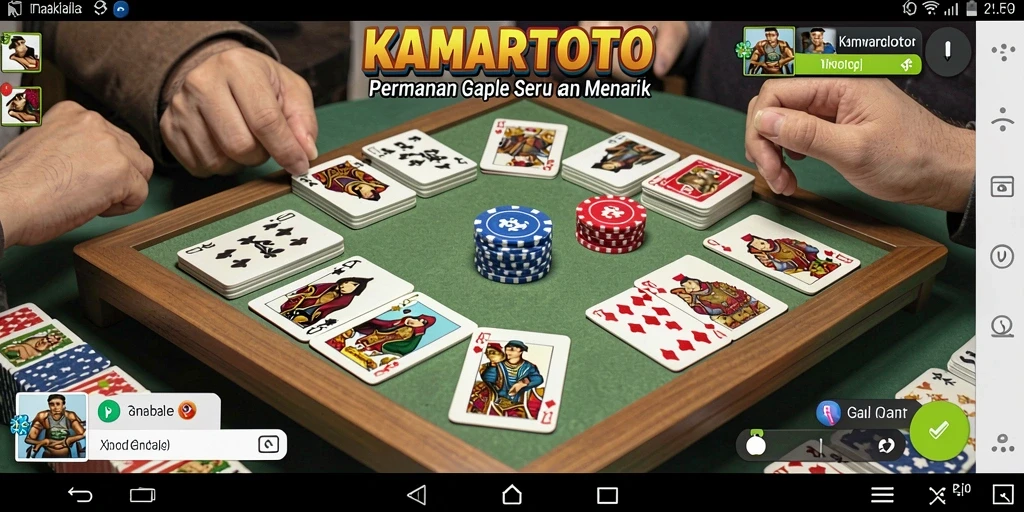 Screenshot gameplay KAMARTOTO menampilkan momen seru bermain Gaple.