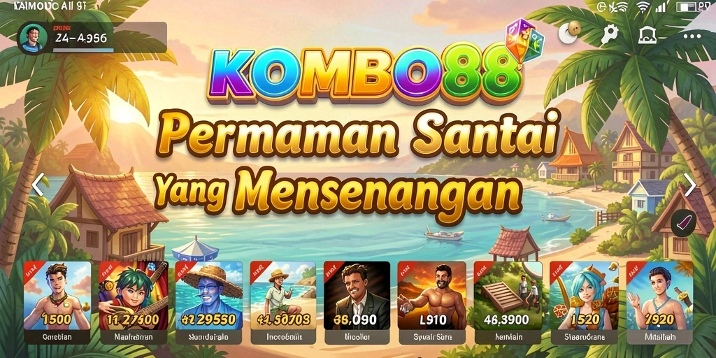 Screenshot utama KOMBO88 yang menunjukkan aksi gameplay yang mengasyikkan.