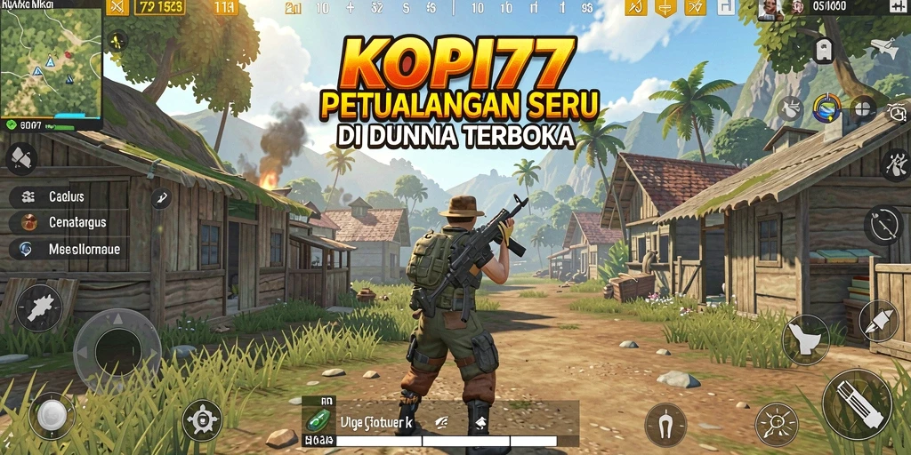 Screenshot gameplay KOPI77 menampilkan petualangan di dunia terbuka yang indah.