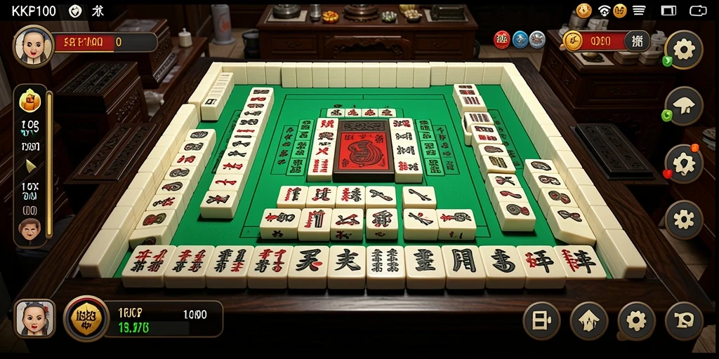 Screenshot menampilkan gameplay Mahjong yang menegangkan dan penuh strategi.