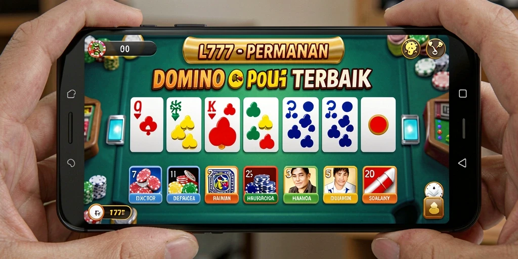 Screenshot gameplay L777 menampilkan keseruan bermain Domino.