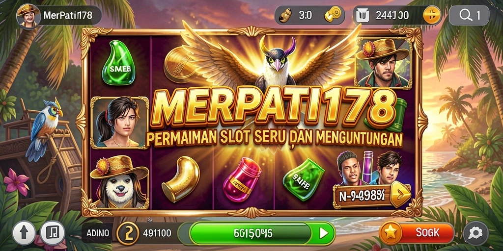 Tampilan gameplay menarik dari MERPATI178 dengan fitur slot yang seru.
