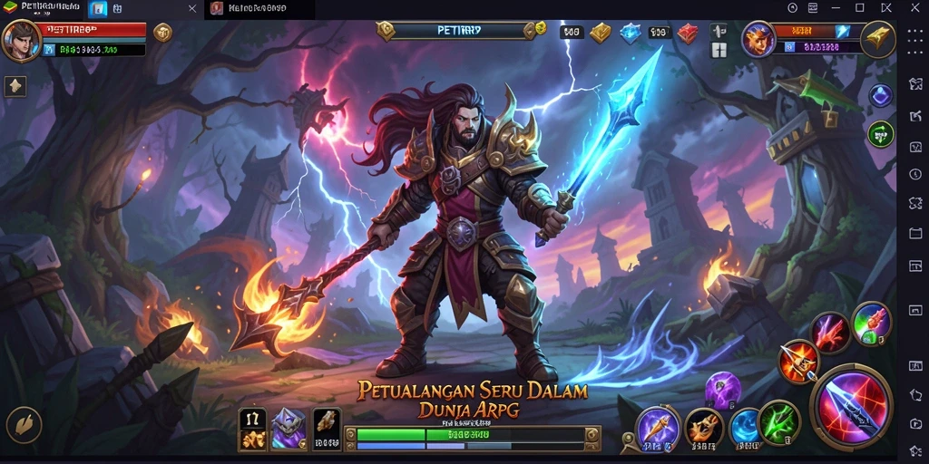 Tampilan gameplay menakjubkan saat pertarungan di <strong>PETIRRP</strong>.