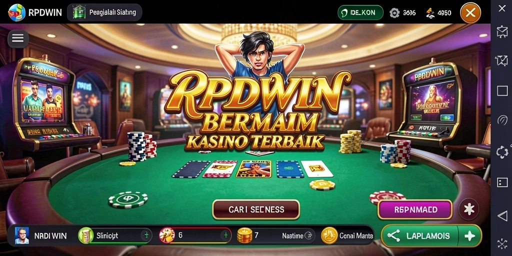 Tampilan menakjubkan dari gameplay kasino RPIDWIN.