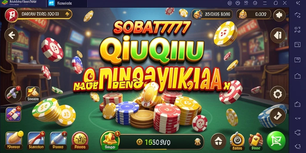 Tampilan menarik dari gameplay QiuQiu di SOBAT777.