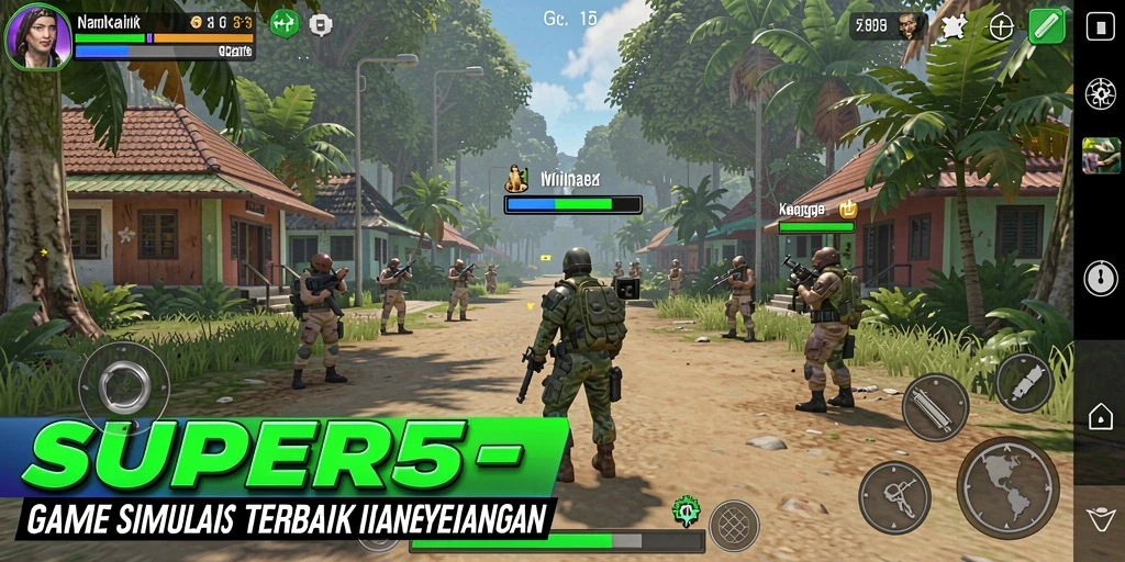 Tampilan gameplay SUPER5 yang menarik dan interaktif.