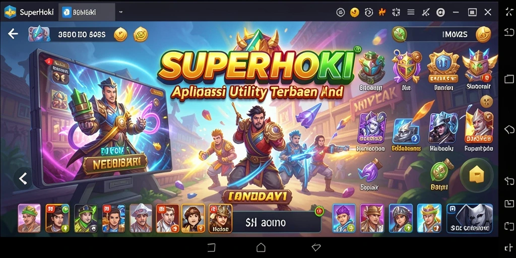 Tampilan antarmuka SUPERHOKI yang menarik dan fungsional.