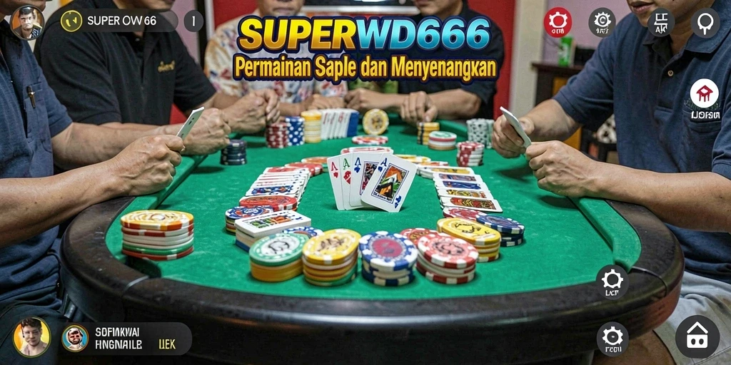 Tampilan menarik gameplay Gaple di SUPERWD666.