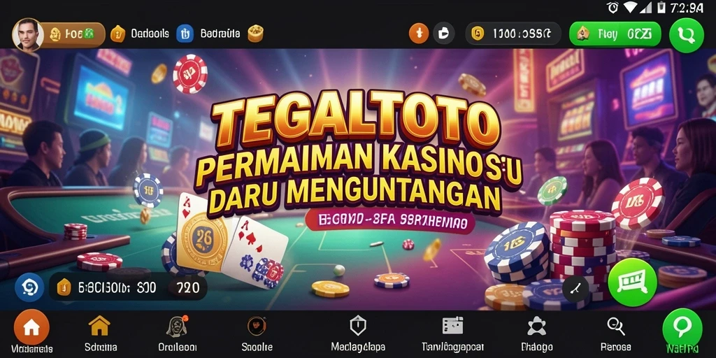 Screenshot <strong>TEGALTOTO</strong> menampilkan gameplay Kasino yang menegangkan dan menarik.