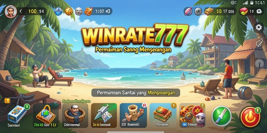 Tampilan gameplay yang menarik di WINRATE777, penuh warna dan keseruan.