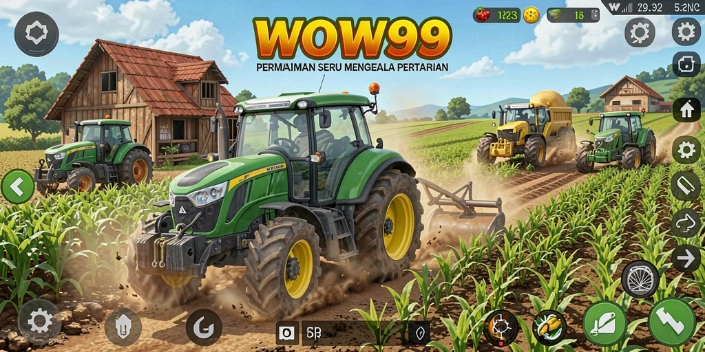 Tampilan gameplay WOW99 yang menarik saat mengelola pertanian.
