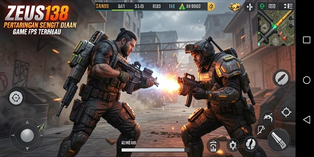 Tangkapan layar menampilkan gameplay intens dari ZEUS138.